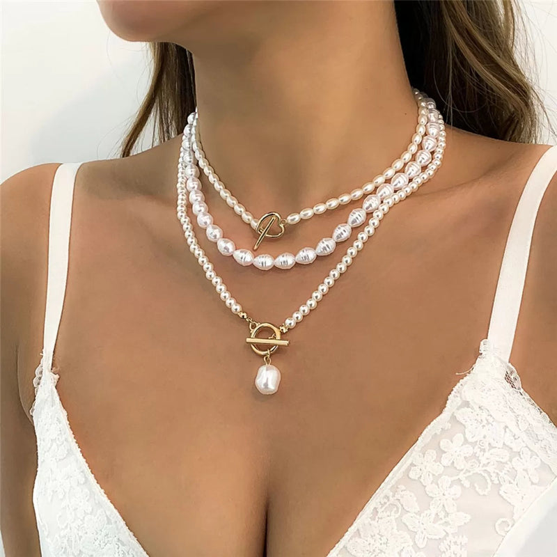 HF Conjunto de Colares Majestic Pearls - Compre 1 e Leve 3