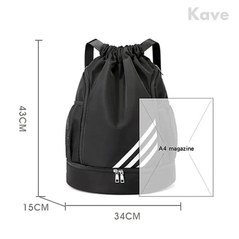 HF Mochila esportiva elástica funcional, bolsa de armazenamento de bola de futebol, bolsas esportivas de alta capacidade para vida ativa, design novo, 2023