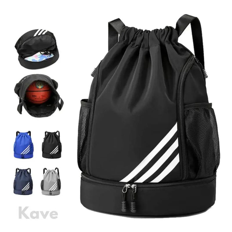 HF Mochila esportiva elástica funcional, bolsa de armazenamento de bola de futebol, bolsas esportivas de alta capacidade para vida ativa, design novo, 2023